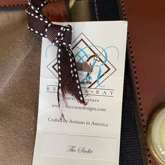 Beautiful Rebecca Ray handmade canvas bag with leather detailing - Picture 8 of 8